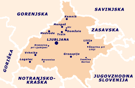 Zasebni stiki, zmenki: Osrednjeslovenska regija